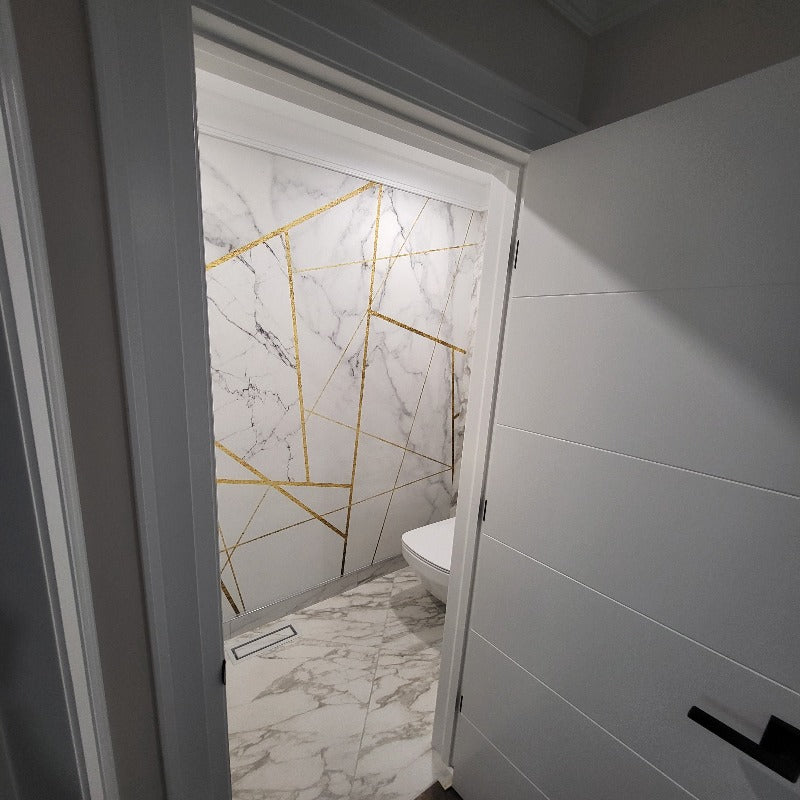 3D Wallpaper Matrix Mystic Lines Marble